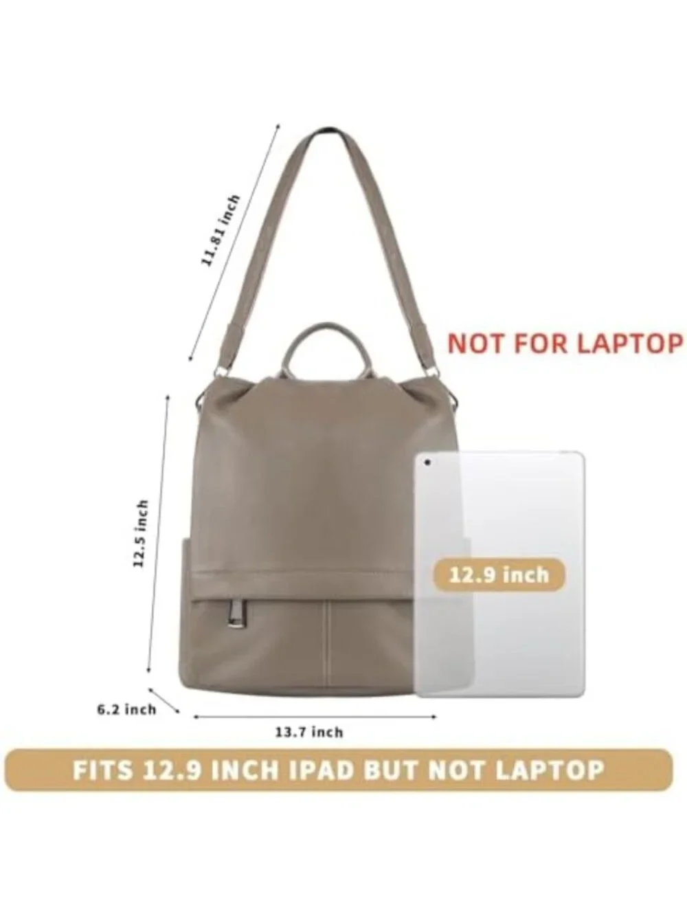 Stylish Antitheft Genuine Leather Backpack Purse for Women - Versatile & Durable